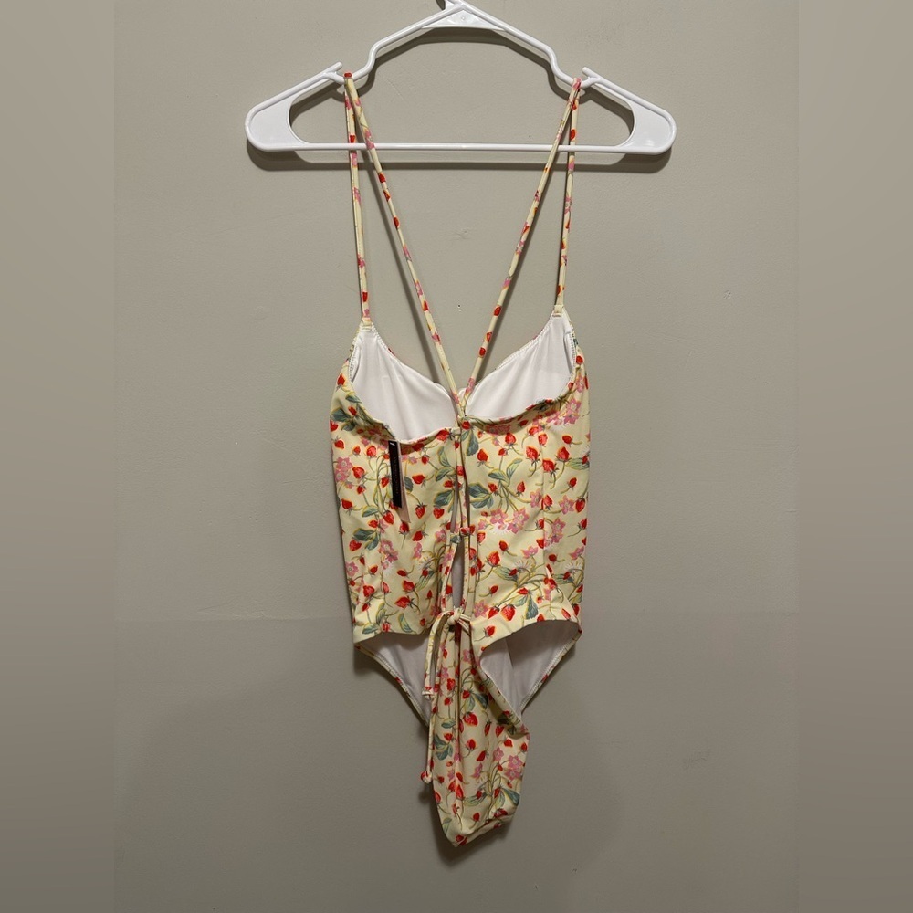 NWT Victoria's Secret Essential Scoop One-Piece Swimsuit Size L/Coverup Size M/L - Picture 14 of 16